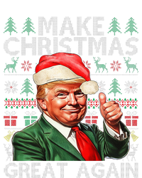 Make Christmas Great Again Funny Trump Xmas Snow Pajama Ugly Womens Funnel Neck Pullover Hood