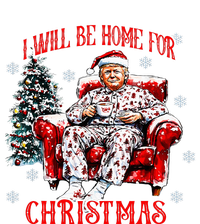 ILl Be Home For Christmas Santa Funny Trump Xmas Pajamas Dry Zone Grid Polo