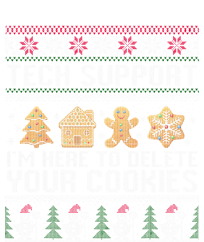 Tech Support I’M Here To Delete Your Cookies Christmas 7-Panel Snapback Hat