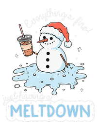 EverythingS Fine Just Having Meltdown Snowman Winter Long Sleeve Shirt