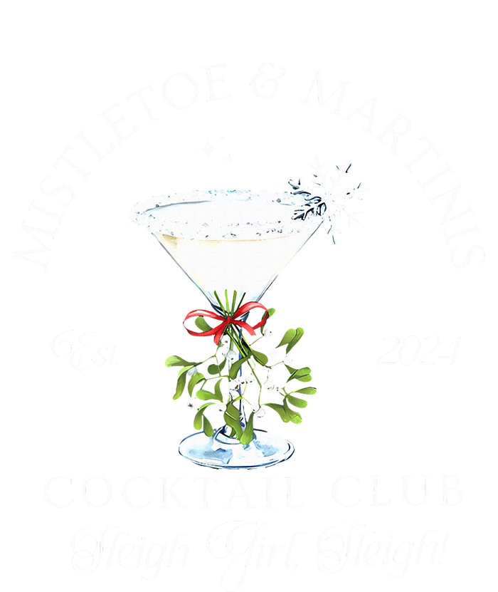 Mistletoe & Martinis Cocktail Club Sleigh Apparel T-Shirt