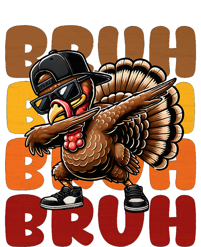 Bruh Turkey Dabbing Thanksgiving For Funny T-Shirt