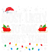 Most Likely To Race SantaS Sleigh Christmas Family Matching Mesh Reversible Basketball Jersey Tank