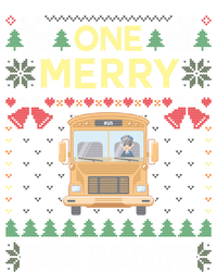 Ugly Christmas One Merry Bus Driver Driving School T-Shirt