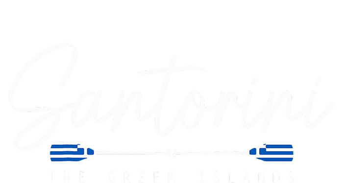 Santorini Greece Greek Flag Holiday Souvenir T-Shirt