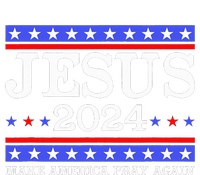 Funny Jesus 2024 Vote Make America Pray Again Christ Performance Long Sleeve Polo