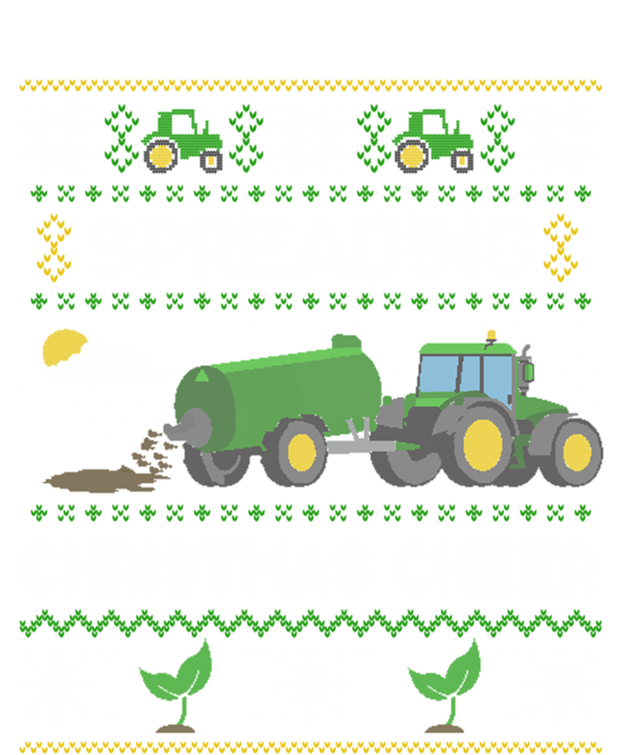 Spreading Christmas Cheer Farming Tractor Ugly Gift Toddler Hoodie