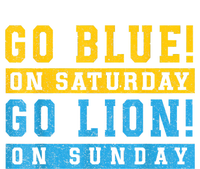 Go Blue On Saturday Go Lion On Sunday Long Sleeve Pajama Set