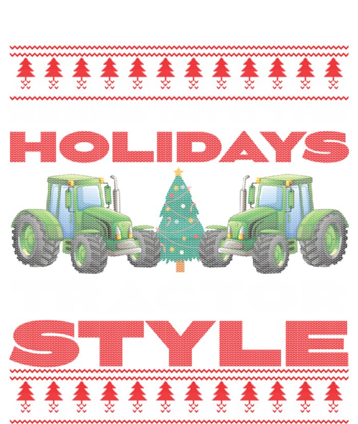 Funny Christmas Tractor Xmas Tractor Holiday Farm Truck Driver T-Shirt