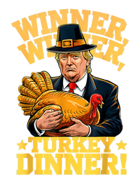 Humor Funny Trump Winner Winner Turkey Dinner Thanksgiving Women's Racerback Tank