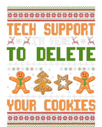 Tech Support I’M Here To Delete Your Cookies Ugly Christmas T-Shirt