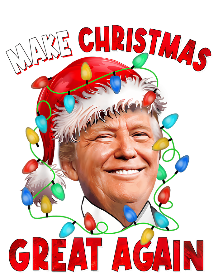 Make Christmas Great Again Funny Donald Trump Xmas Lights T-Shirt