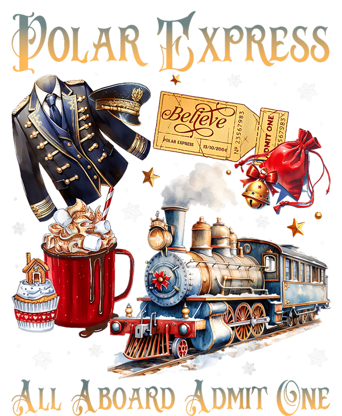 Christmas All Aboard Polar .Express North Pole Xmas Santa Gift T-Shirt