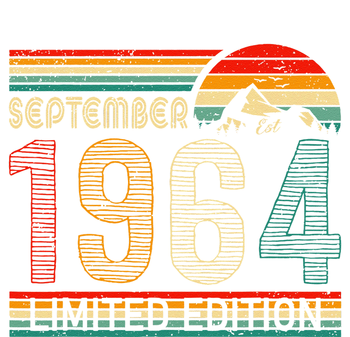 September 1964 Limited Edition Classic 1964 Vintage Birthday T-Shirt