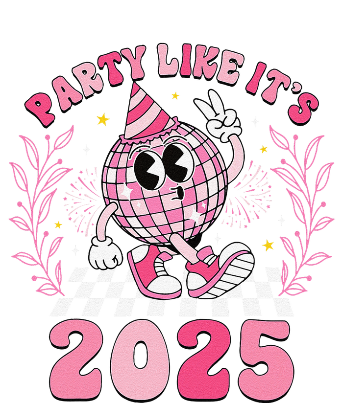 Groovy Disco Ball Party Like ItS 2025 Happy New Year 2025 T-Shirt