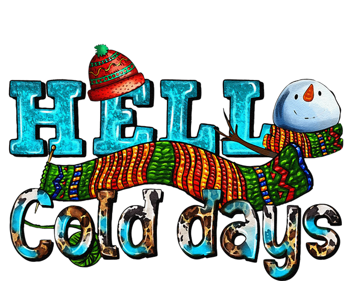 Hello Cold Days With Snowman Christmas Matching Family Gifts T-Shirt