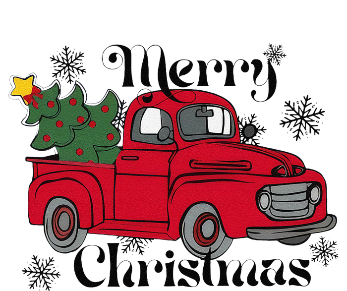 Merry Christmas Red Truck Vintage Holiday Truck With Tree Mousepad