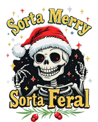 Sorta Merry Sorta Scary Funny Christmas Skeleton T-Shirt