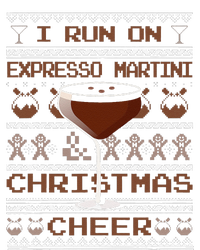 I Run On Espresso Martini And Christmas Cheer Ugly Sweater Cooling Performance Long Sleeve Crew