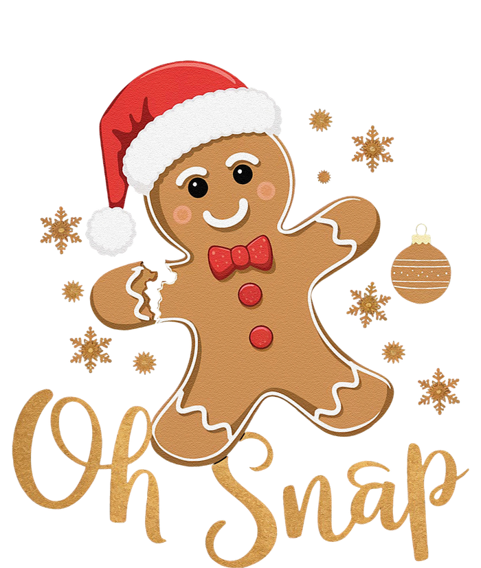 Oh Snap Gingerbread Man Cute Christmas Cookie Baking Team Long Sleeve Shirt