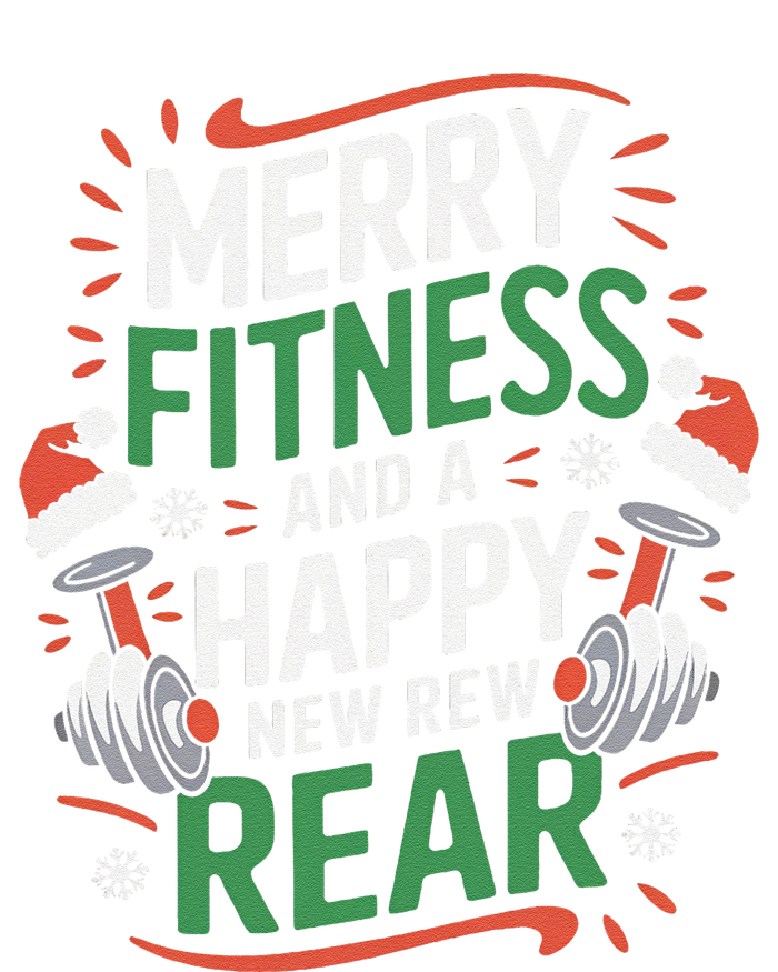 Merry Fitness Funny New Rear Gym Lover Christmas T-Shirt