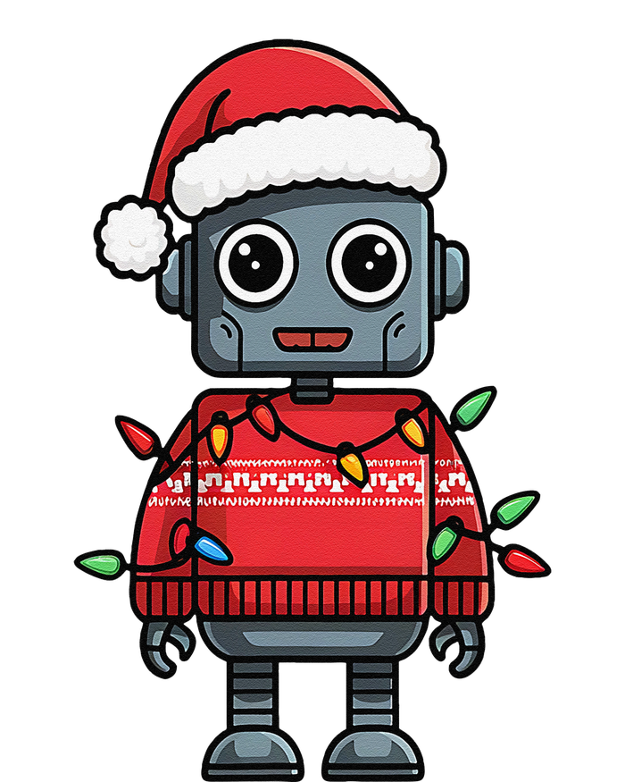 Festive Robot Bringing Christmas Cheer And Fun Lights Yupoong Adult 5-Panel Trucker Hat