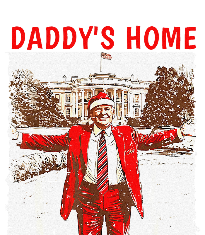 DaddyS Home ILl Be Home For Christmas Fun Trump 2024 Xmas Sustainable Beanie