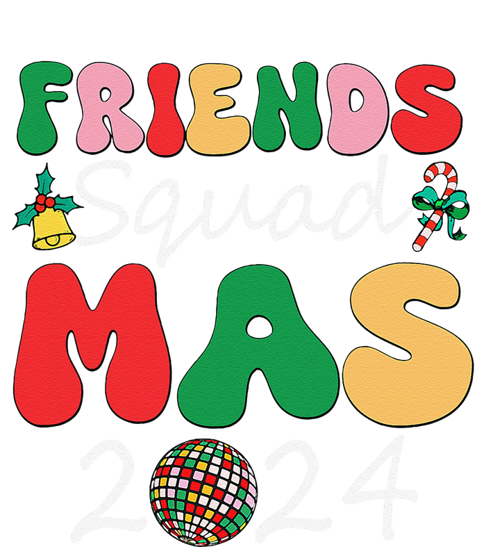 Retro Friendsmas Squad 2024 Christmas Family T-Shirt