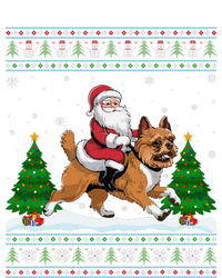 Ugly Xmas Tree Santa Riding Brussels Griffon Dog Christmas Hoodie