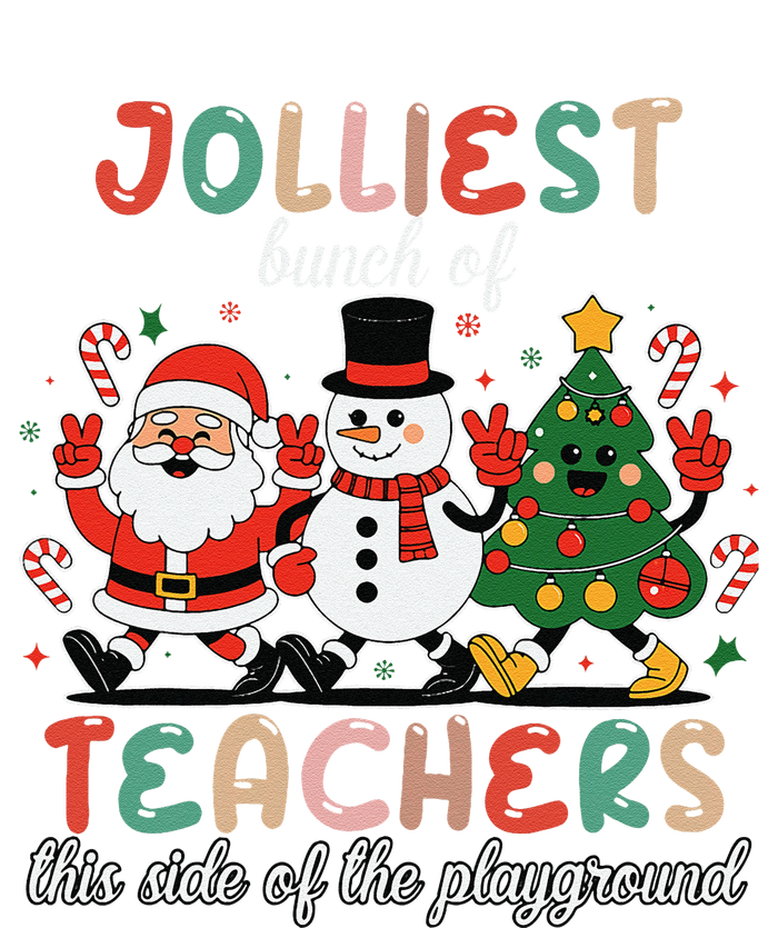 Jolliest Bunch Of Teachers This Side Of The Playground Xmas Sustainable Beanie