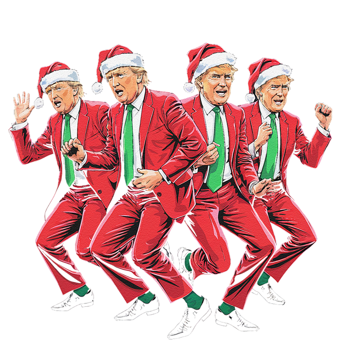 Funny Trump Dance Santa Claus Christmas Xmas Pajamas Holiday T-Shirt