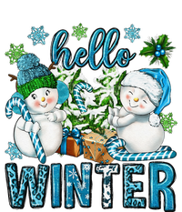 Hello Winter Vibes Cozy Season Snowman Christmas Pajamas Long Sleeve Shirt