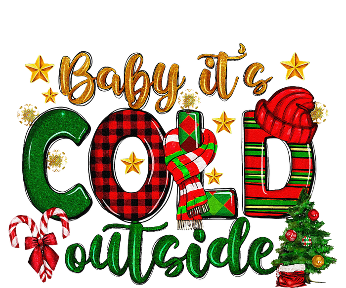 Baby ItS Cold Outside Buffalo Plaid Christmas Matching Yupoong Adult 5-Panel Trucker Hat