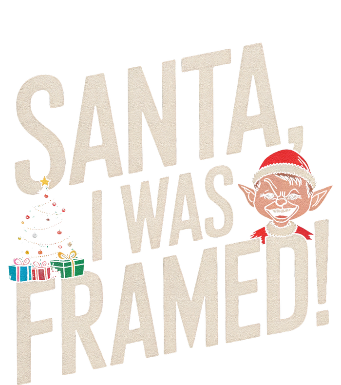 Santa I Was Framed Funny Christmas Humor T-Shirt