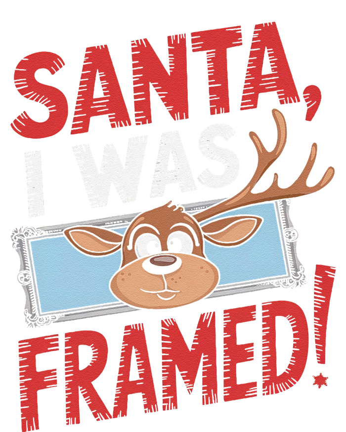 Santa I Was Framed Funny Reindeer Mischief Christmas Time Mousepad