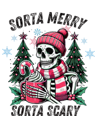 Sorta Merry Sorta Scary Skeleton Xmas Tree Christmas Pajamas Sustainable Beanie