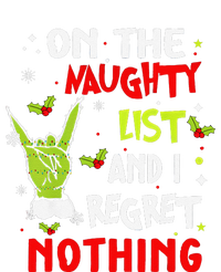 Funny On The List Of Naughty And I Regret Nothing Christmas Long Sleeve Shirt