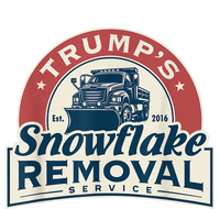 Trumps Snowflake Removal Service Funny Trump 2024 Cropped Pullover Crew