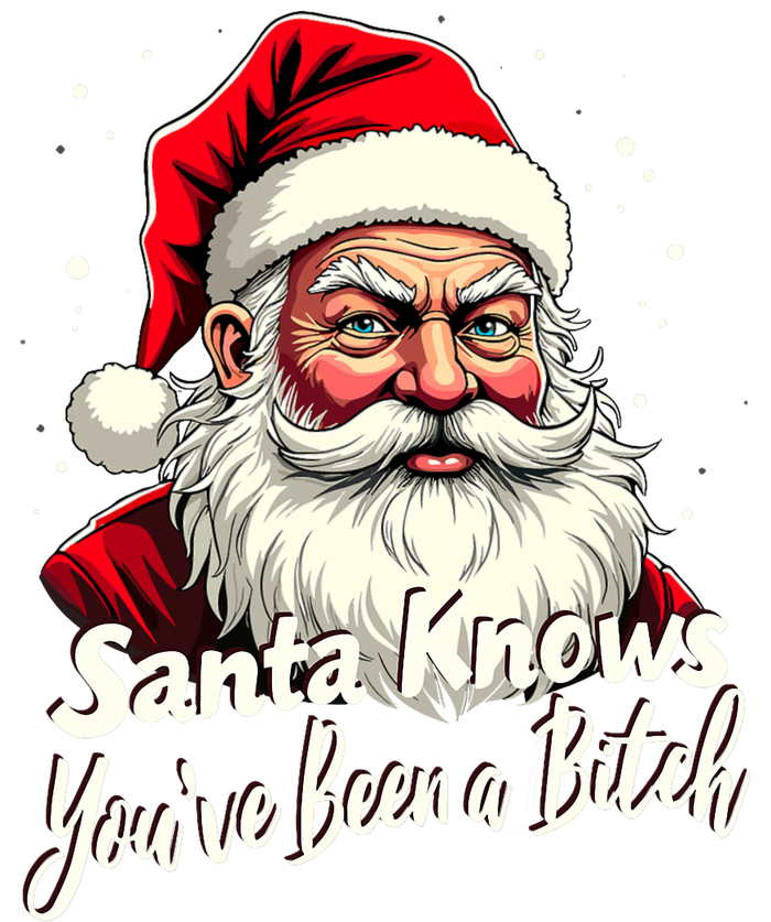 Santa Knows YouVe Been A Bitch Adult Humor Christmas Party Ladies PosiCharge Competitor Racerback Tank