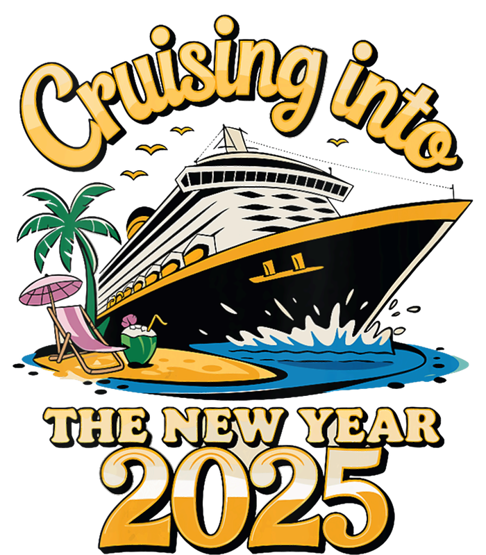 Cruising Into The New Year 2025 Family Cruise Holiday 2025 T-Shirt