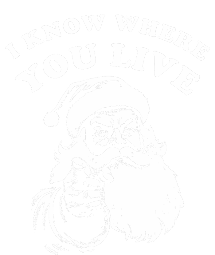 Funny Santa Christmas I Know Where You Live Hooded Wearable Blanket