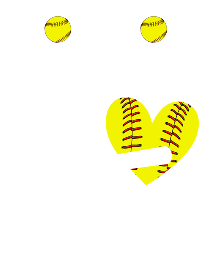 My Favorite Softball Player Calls Me Gigi Softball Gigi Gift Pom Pom 12in Knit Beanie