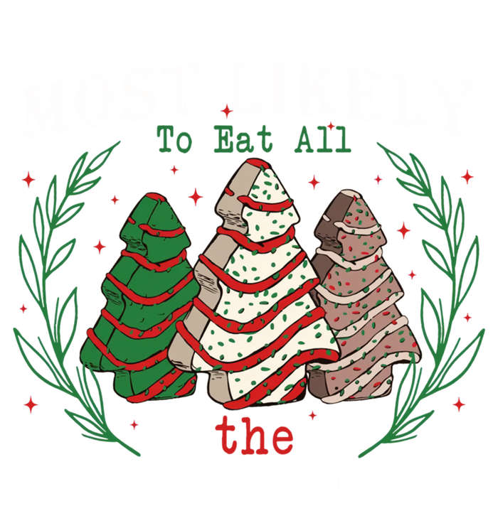 Retro Most Likely To Eat All The Christmas Tree Cakes Debbie Gift T-Shirt