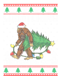 Squatching Through The Snow Bigfoot Lovers Christmas Meaningful Gift Canvas