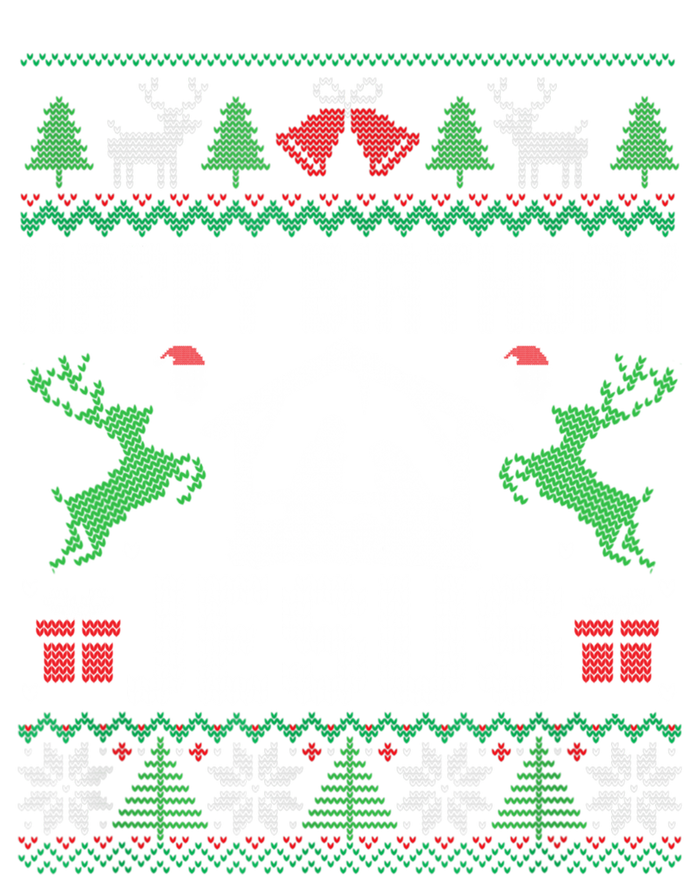 Christmas Outfit Happy Birthday Jesus Holiday Ugly Great Gift Short Acrylic Beanie