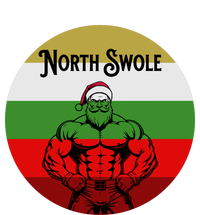 North Swole Muscle Santa Christmas Fitness The Baniff Cuffed Pom Beanie