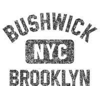 Bushwick Brooklyn Nyc Gym Style Black W Distress Black Print Softstyle Adult Sport Polo