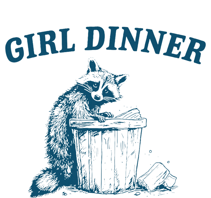 Girl Dinner Funny Raccoon Meme Panda Wool Snapback Cap