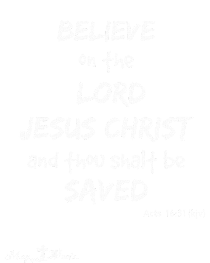 Believe The Lord Jesus Christ Thou Shalt Be Saved Acts 1631 Sustainable Beanie