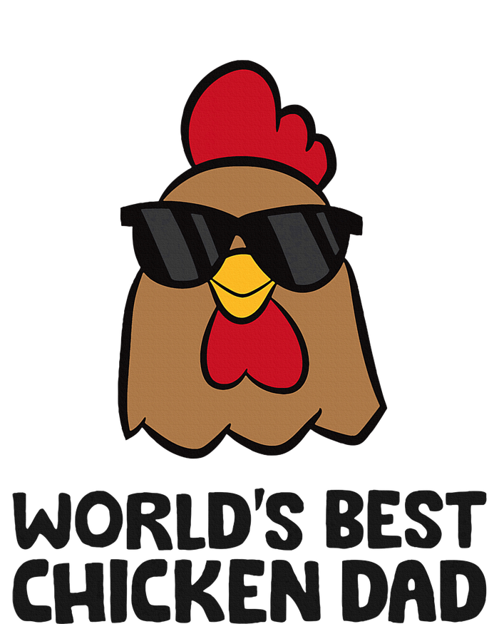 WorldS Best Chicken Dad Adult ChromaSoft Performance T-Shirt